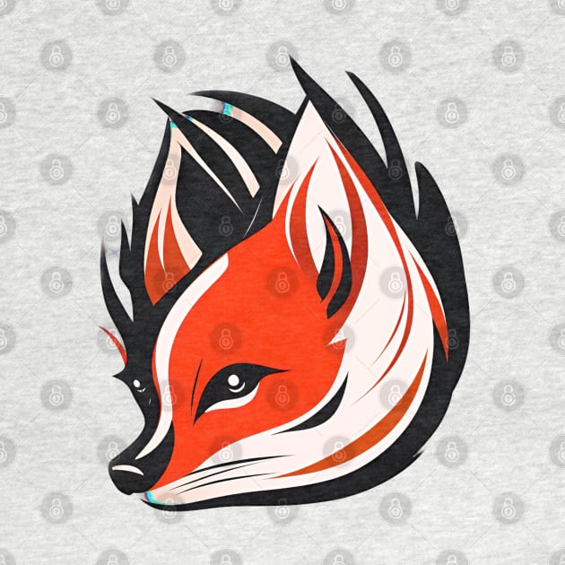 Furry Fox Head by Holisticfox